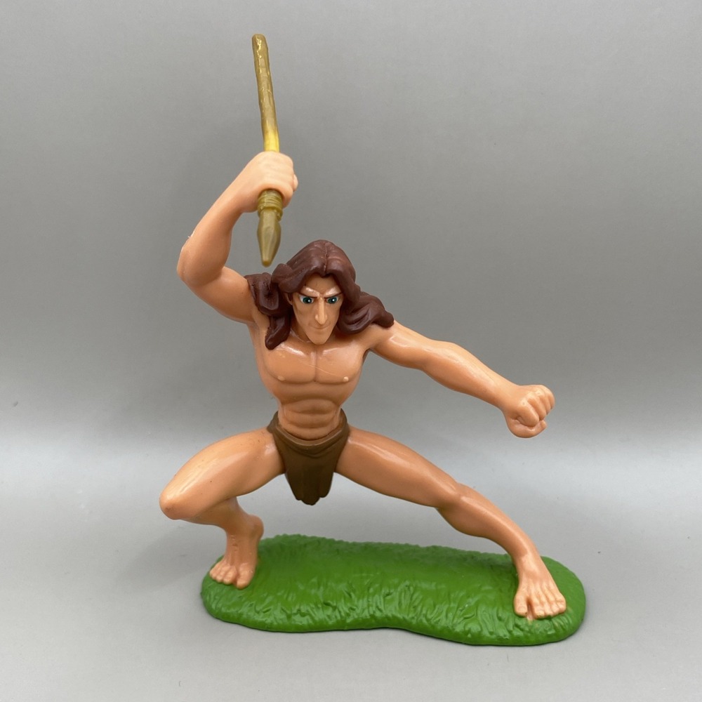 Rare HTF Vintage Tarzan Burroughs Disney 4.25" Collectible Figure Cake Topper